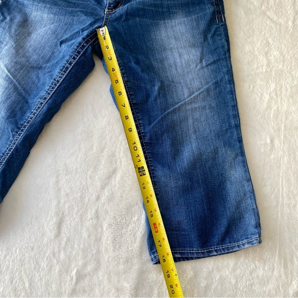 Seven7 Denim Mid-Rise Cropped Capri Jeans - Size 12 - Picture 3 of 12
